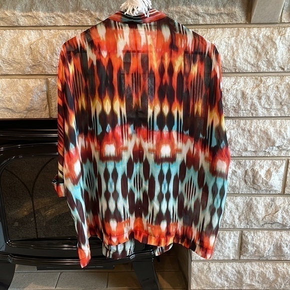 ana petite XL open front sheer cardigan - Picture 5 of 6